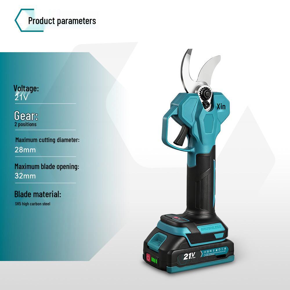 Wireless Digital Display Electric Pruning Shears for High Branches and Fruit Trees