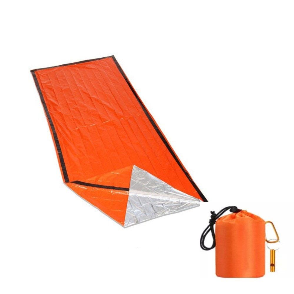 

Waterproof Survival Sleeping Bag Reusable Rescue Bag Kit Emergency Sleeping Bag Camping оранжевый