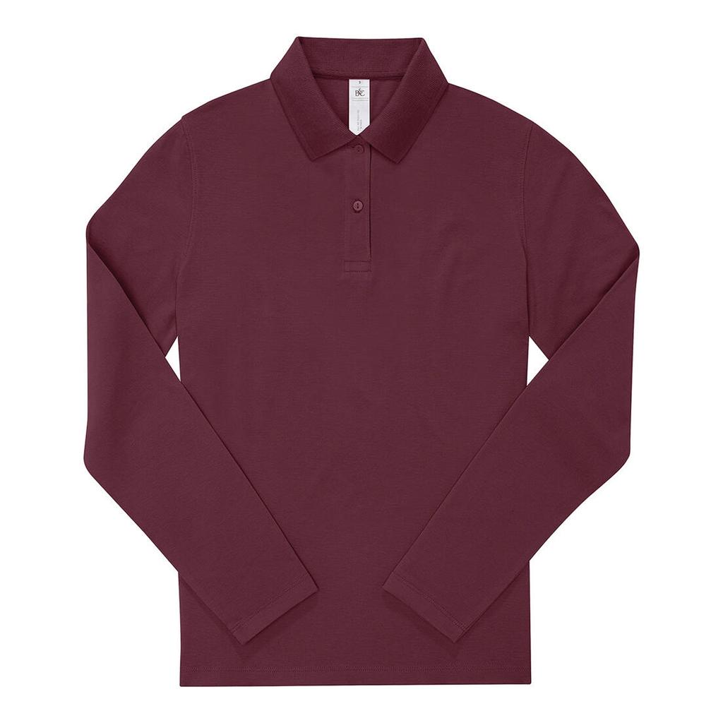 B&C Womens/Ladies My Polo 180 Cotton Long-Sleeved Shirt