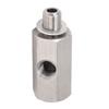 M10x1.0 Oil Pressure Sensor Tee To M10 Adapter Turbo Supply Feed Line Gauge Stainless Steel