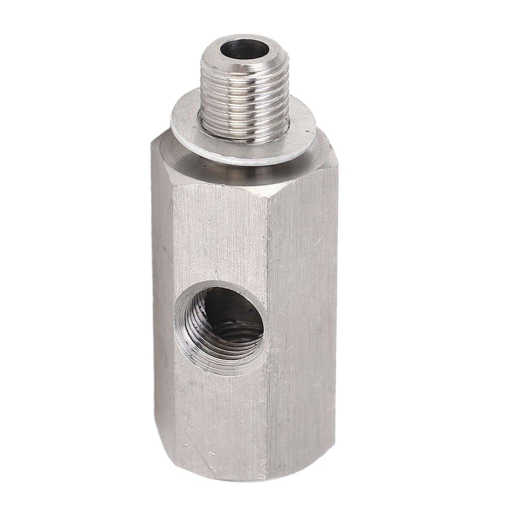 M10x1.0 Oil Pressure Sensor Tee To M10 Adapter Turbo Supply Feed Line Gauge Stainless Steel