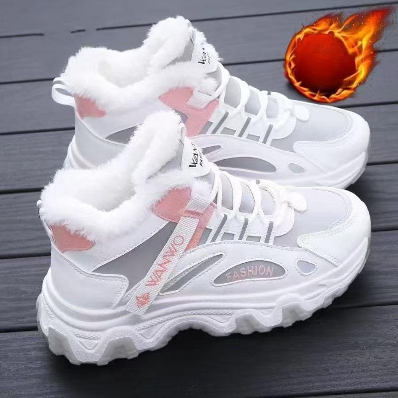 Women's lightweight comfortable thick sole cold warm padded snow boots non-slip wear-resistant outdoor sports cotton boots