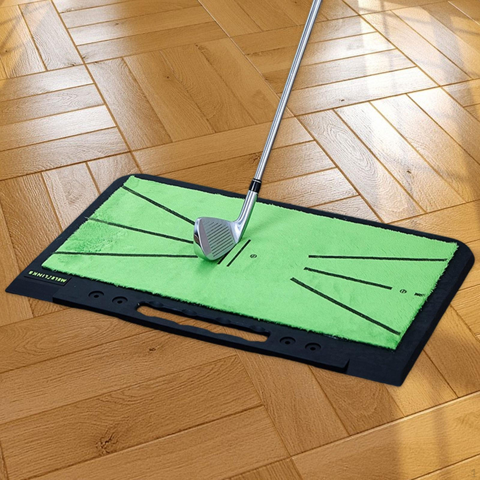 

Golf Hitting Mat, Swing Training Mat with Path , Ball Impact, Chipping, And Alignment