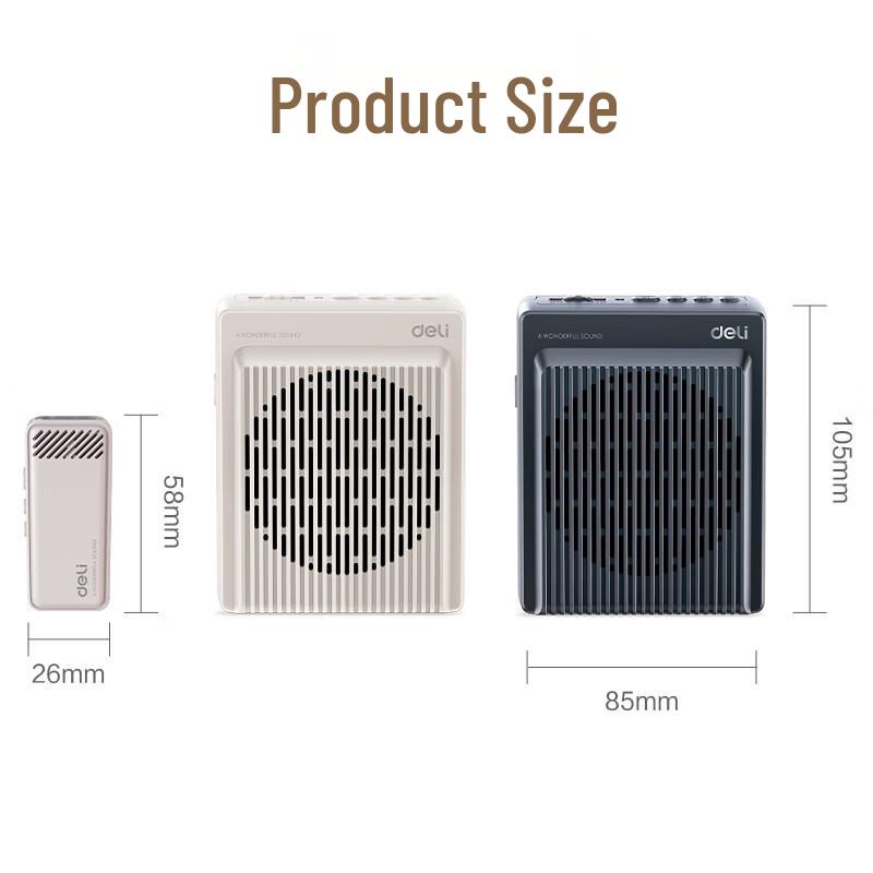 Deli LT920J 13W Clip-on Portable Voice Amplifier CN plug (adapter included)
