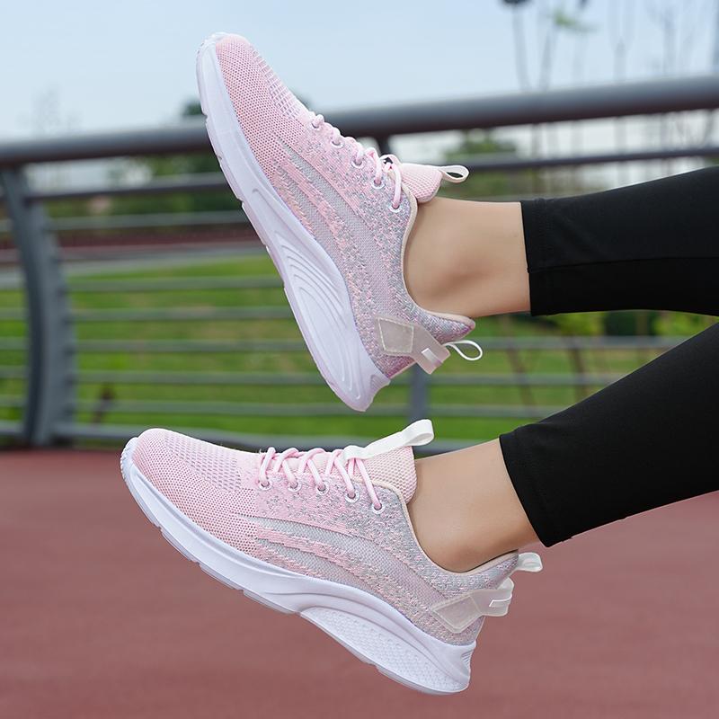 Damen-Schlupfschuhe, leichte, lässige Lauf-Sneaker, atmungsaktive Wander-Tennisschuhe für Damen, Laufschuhe, bequeme Mesh-Sneaker