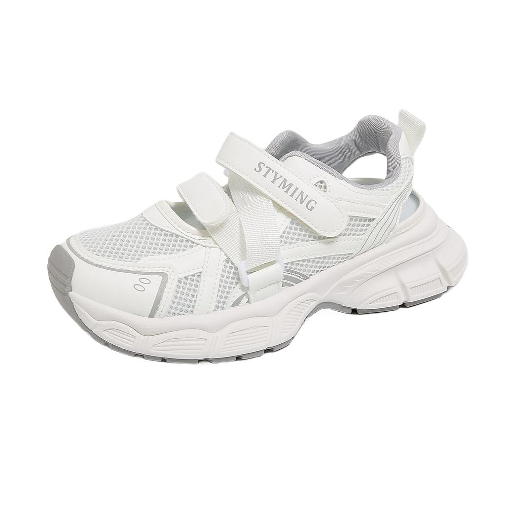 Korean Version of Velcro Dad Shoes Women, Summer Student Sports Running Shoes Casual Shoes Thick Soles Increase