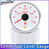 52mm Fuel Level Gauge With Alarm 7 Colors Backlight Pointer Oil Tank Meter 0-190Ohm For Auto Marine Boat Car 12V 24V Fuel Tank