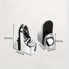 2Pcs Glass Clamp Adjustable Shelf Clamp Glass Shelf Support Plate Holder Bracket Flat Back for Partition Board Desk.