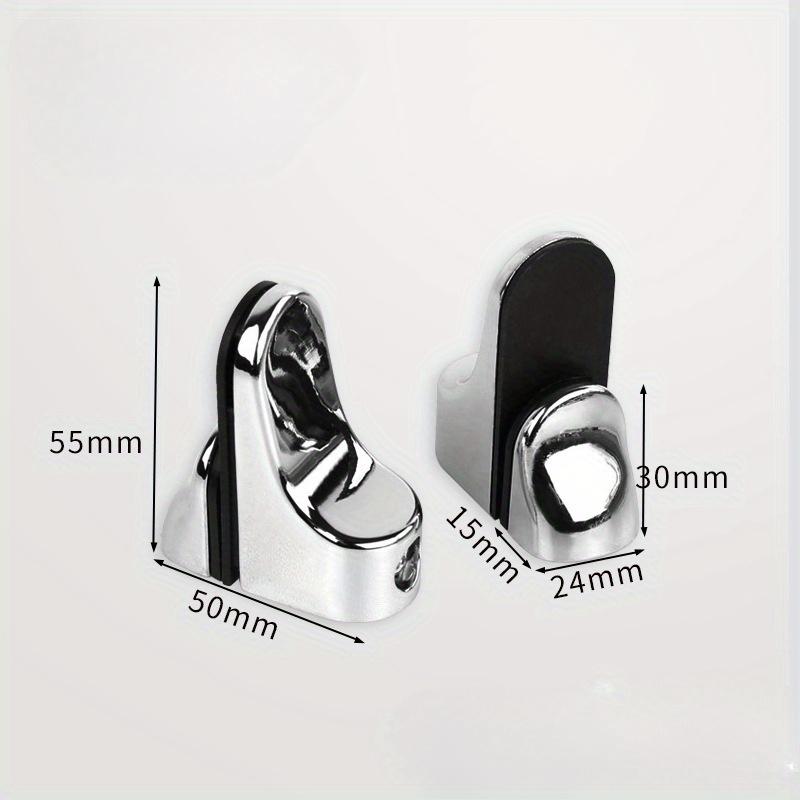 2Pcs Glass Clamp Adjustable Shelf Clamp Glass Shelf Support Plate Holder Bracket Flat Back for Partition Board Desk.