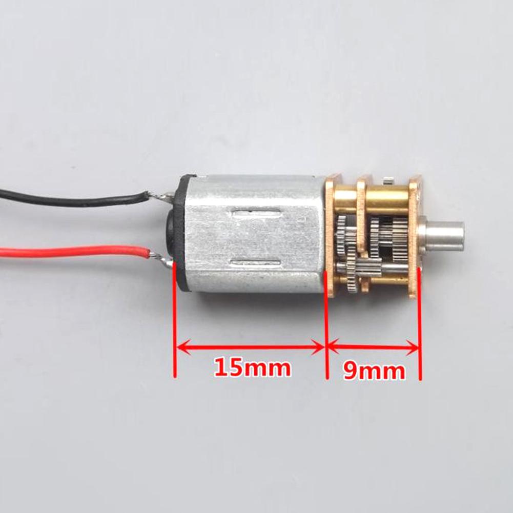 DC 5V Dişli Motor Tam Metal Dişli Kutusu Motoru Düşük Hızlı Elektrik Motoru Ağırlık 12g