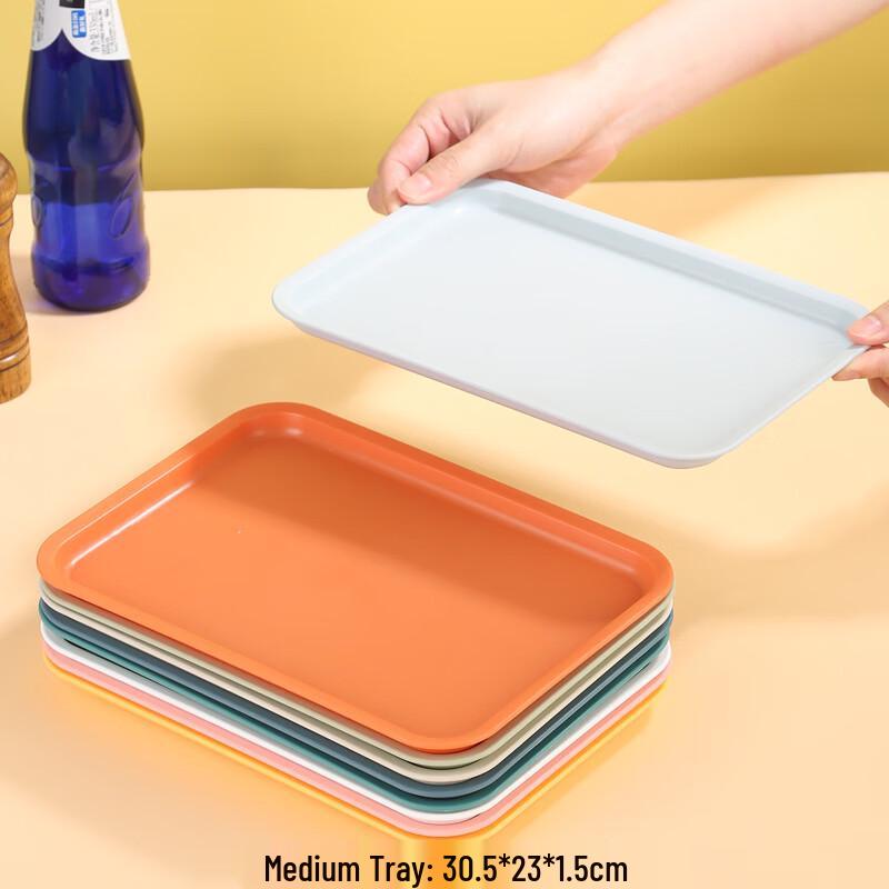 

Multi-Color Medium Serving Trays - 5 Pack