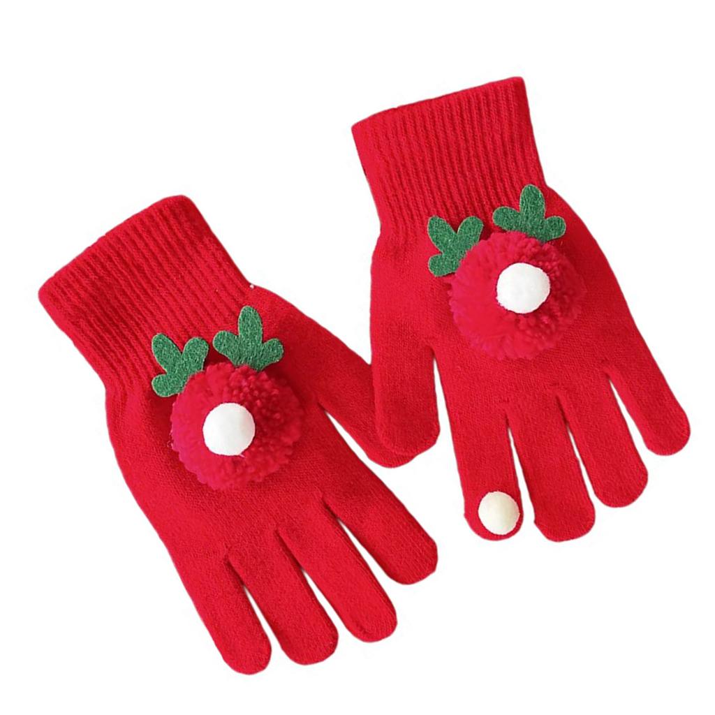 Christmas Gingerbread Man Gloves for All Ages Soft Knitted Gloves Lovely Festival Theme Hand Gloves for Christmas Wear