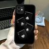 Poker For iPhone 11 12 13 14 15 16 Pro Max Plus Matte Translucent Phone Cover