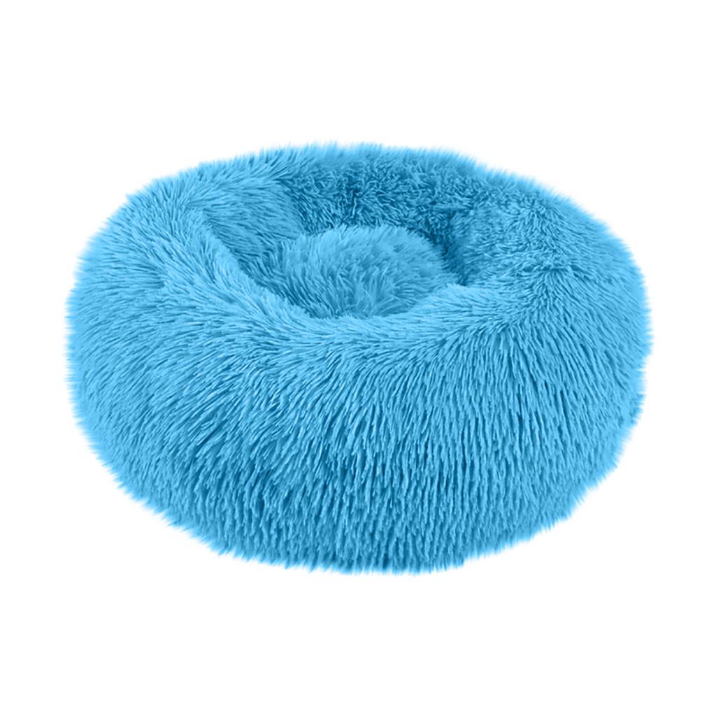 Round Deep Pet Bed Plush Soft Comfortable Nest for Dogs and Cats Washable Removable Cover Suitable for Small Medium Large Pets