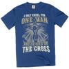 I Only Kneel For One Man Shirt Jesus Christ Christian Faith Cross Graphic Tee
