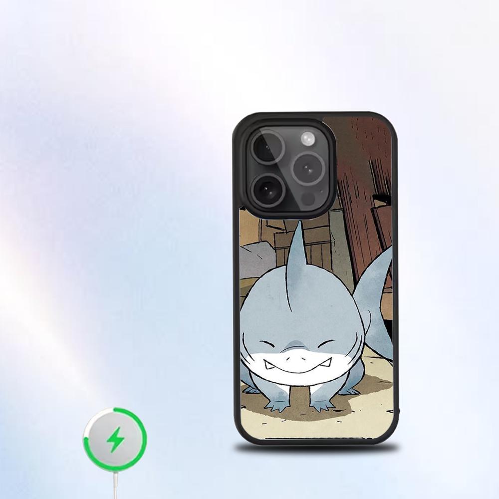 Jeff The Land Shark Phone Case For IPhone 16 15 14 13 12 11 Pro Mini Max Soft Magnetic Cover