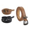 Women's Retro Leather Belt with Alloy Buckle - Versatile Fashion Waistband for Jeans