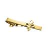 Retro Men's Saint Lily Flower Stainless Steel Tie Clip - Elegant Wedding Suit Accessory