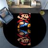 Mario Cartoon Pattern Round rug,Carpet Rug for Living Room Bedroom Playroom ,Non-slip Floor Mat,Holiday Gifts and Birthday Gifts.