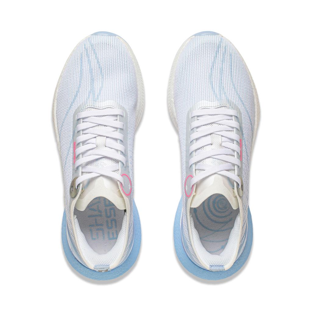 New LINING Shadow 2 Essential Running Shoes Women's Low top Standard White/Glacier Blue ARRU004-1