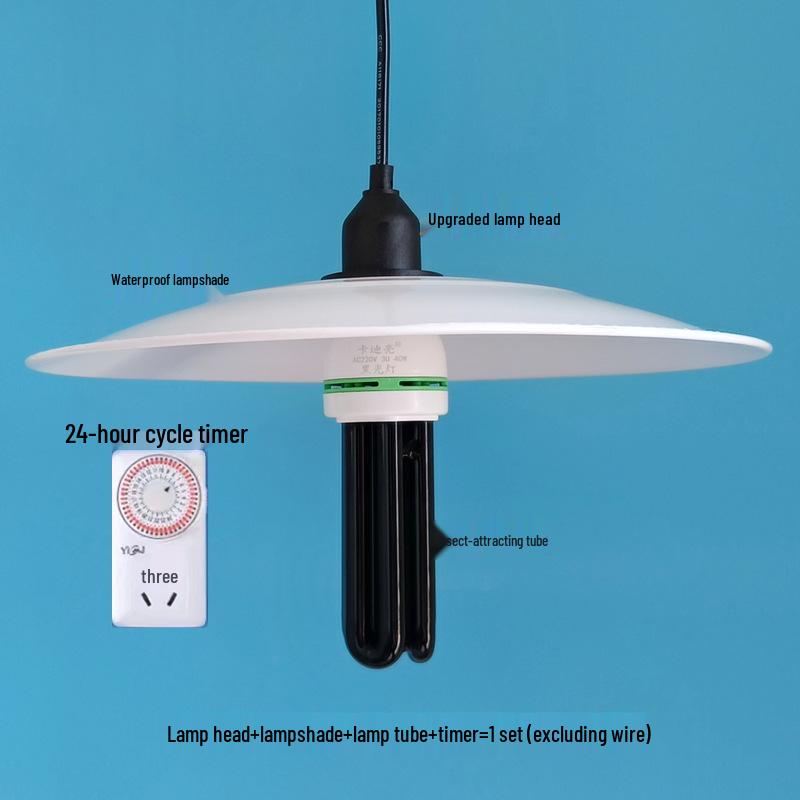 12V Insektenfalle mit Licht für den Außenbereich in der Aquakultur – für Käfer, Grillen, Zikaden und Motten