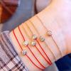 4.3mm*3.3mm 14k Gold Plated Zircon Loose Beads Spacer Beads Bracelet Beads For Jewelry Making Supplies Wholesale