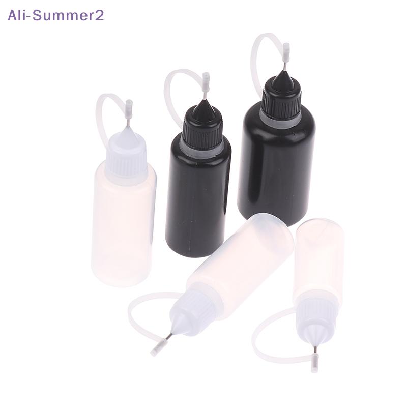 {Summer2} DIY Quilling Tool Empty Needle Tip Glue Bottle With Cap Liquid Dropper Containers With Silicone Rings For Crafting