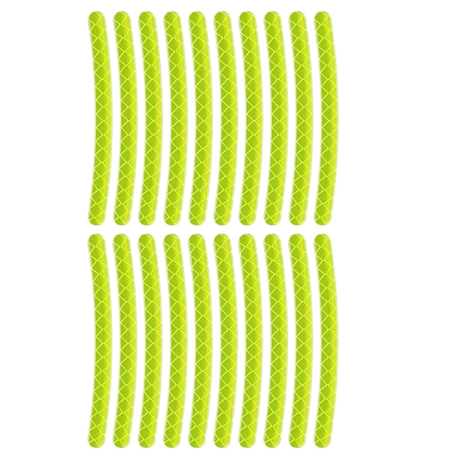 Car Wheel Rim Reflective Stickers Waterproof Sun Protection Colorfast Strong Adhesion High Brightness for Auto