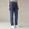Straight Mid Blue Denim Pants B6m3p359
