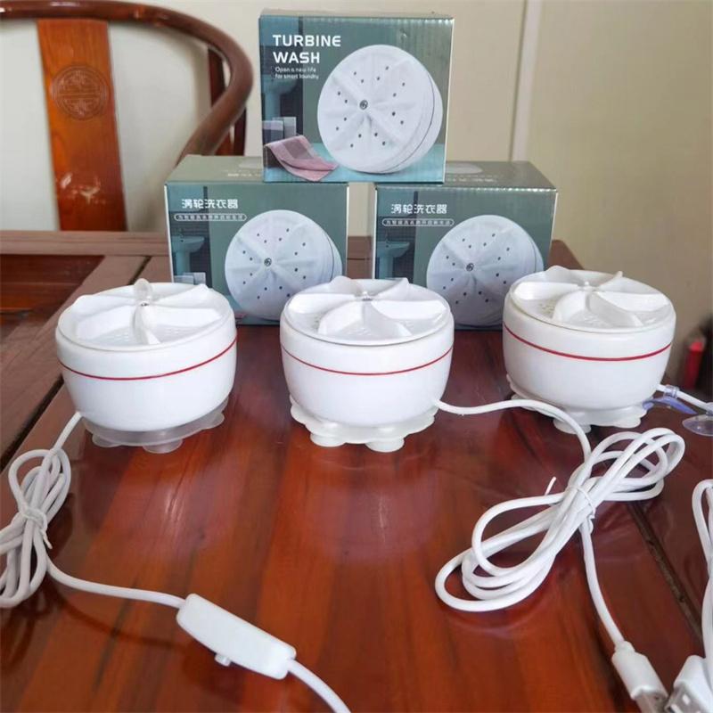 Φορητό Μίνι Πλυντήριο Ρούχων USB Plug-in Turbo Bubble Περιστροφικό Ελαφρύ Πλυντήριο Καθαρισμού Εσωρούχων & Καλτσών για τους Τεμπέληδες