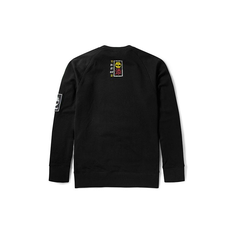 Timberland Printed Sports Crewneck Sweatshirt Men sweatshirt Black A245Q-001