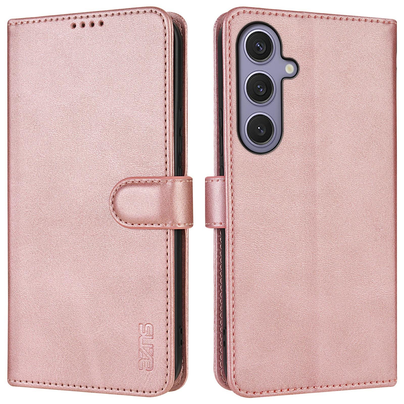 

For Samsung Galaxy A26 5G Case PU Leather Wallet Phone Cover Rose Gold