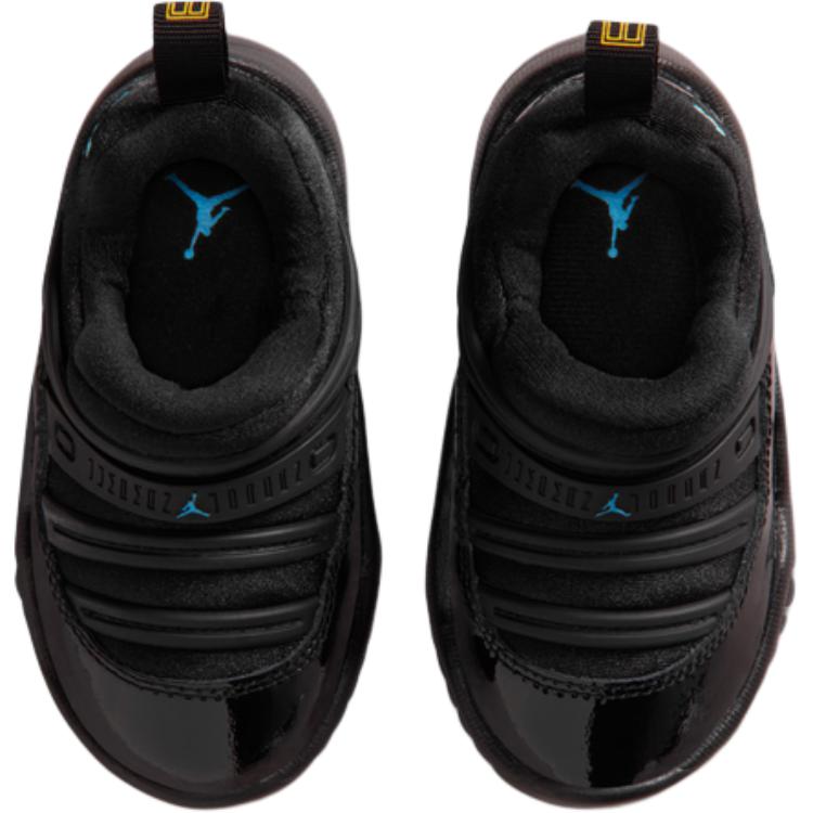 Jordan Air Jordan 11 High Top Toddler Shoes Black/Gamma Blue Infant And Toddler BQ7102-047
