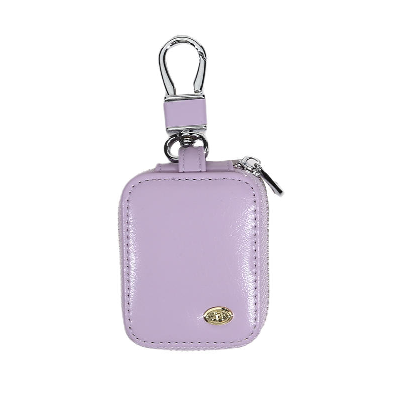 Compact Lightweight Travel Headphone Storage Case Women Men Wireless Earphones Earbud Protective Zipper Carrying Pouch with Keychain