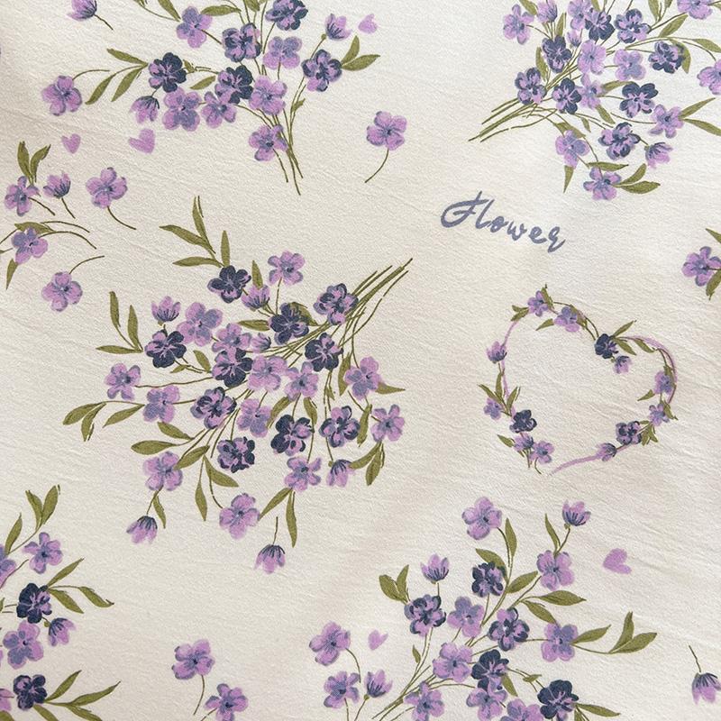 1pc Purple Lavender Printed Duvet Cover Single/Queen/King Size Quilt Cover for Double Bed Flower Housse De Couette220x240cm