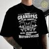 Some Grandpas Play Bingo Real Grandpas Ride Men's Women Summer Cotton T-shirt Moto Short Sleeve