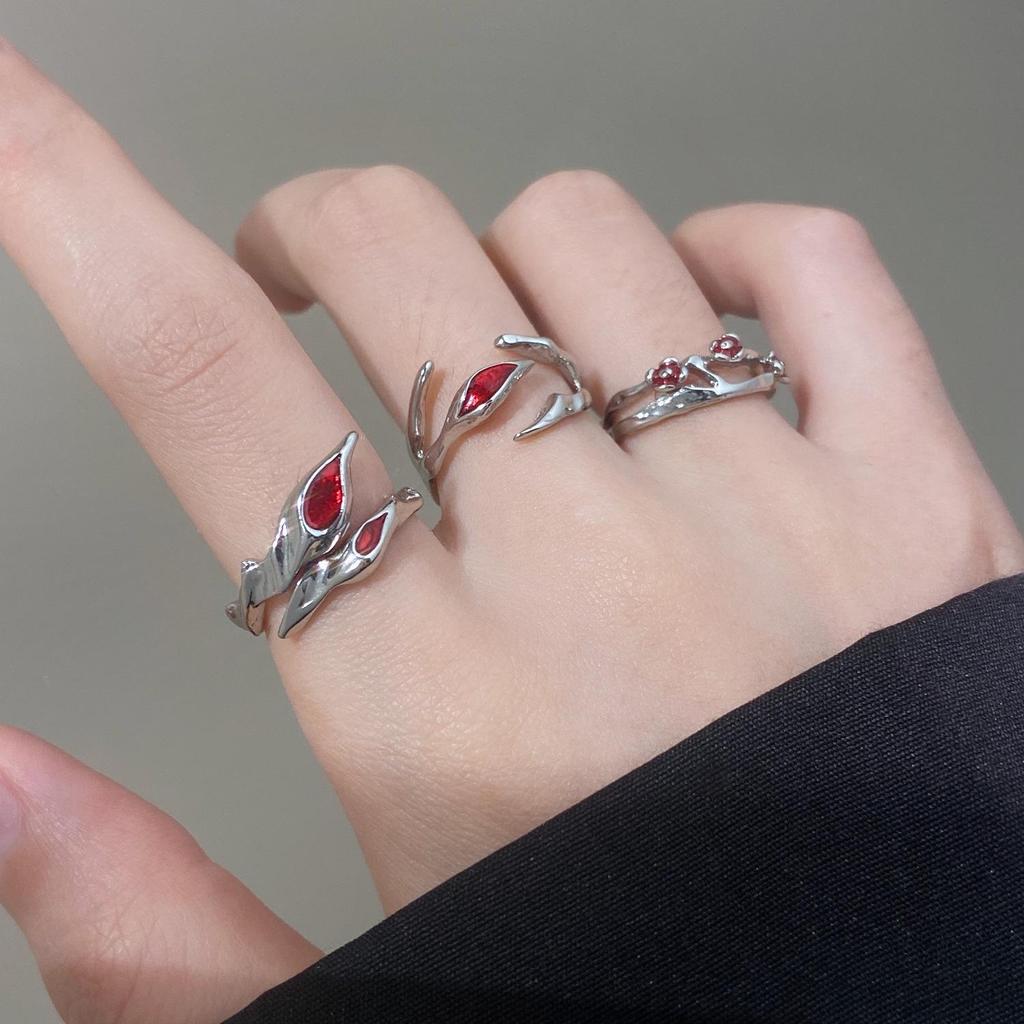 Unisex Gothic Punk Retro Verstellbarer Offener Ring mit Fortschrittlichem Design