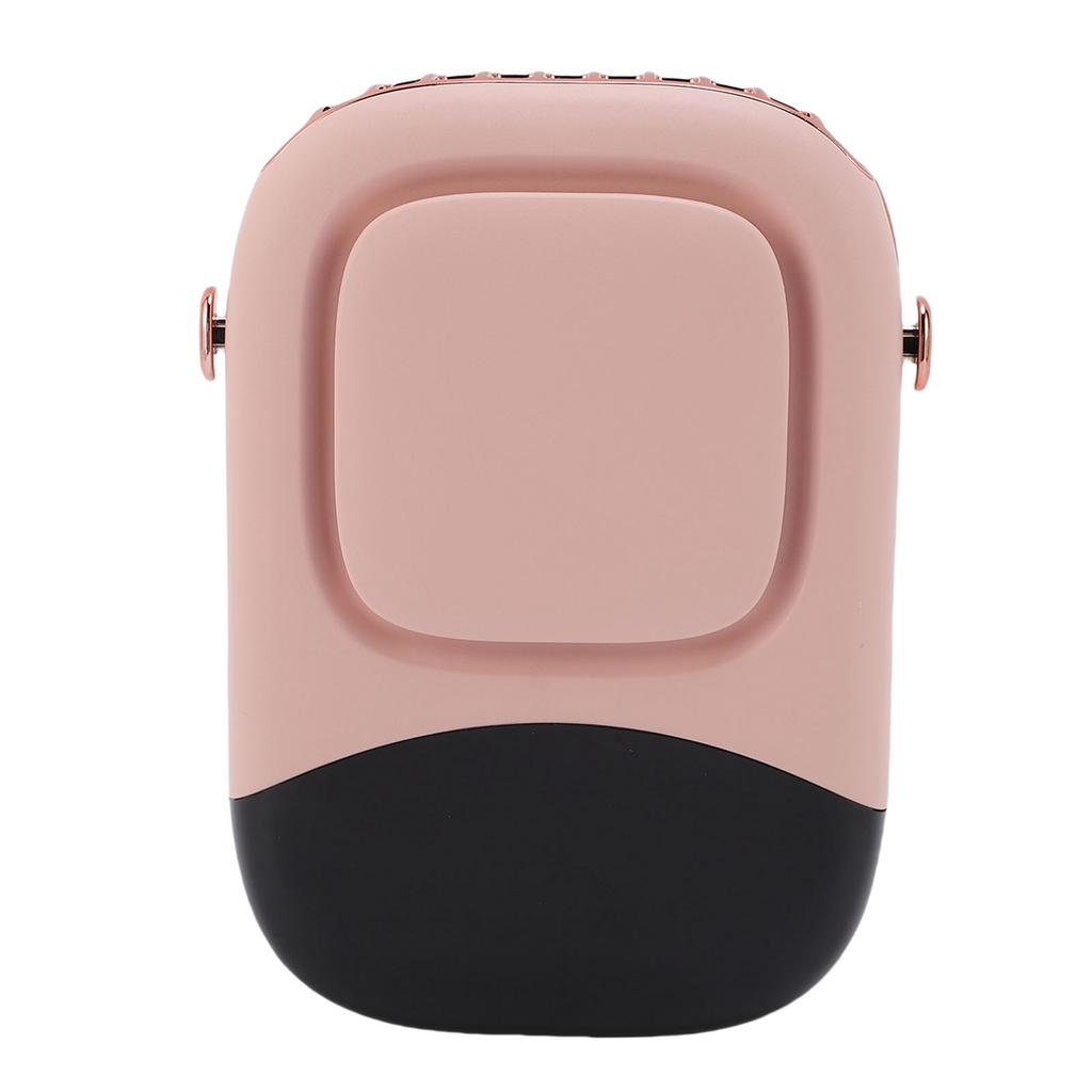Hanging Neck Fan Powerful Long Battery Life USB Rechargeable Fan with Neck Strap for Outdoor Travel Roseate