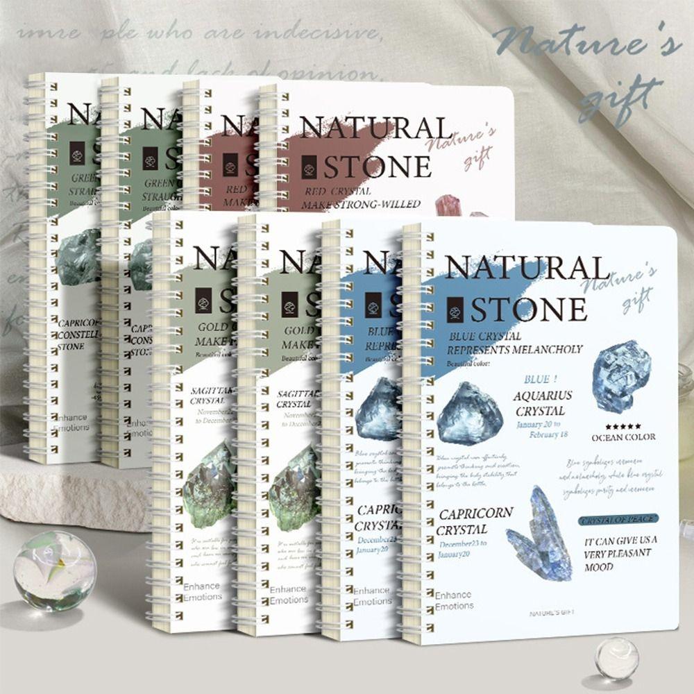 4pcs Retro Notebook A5 Journal Notebook Trendy Spiral Notebook  for Students