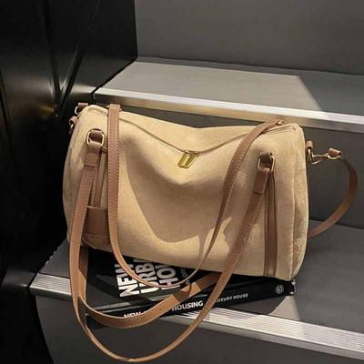 Small Bag Women's New Simple Pillow Bag Large Capacity Commuter Casual Versatile Boston Shoulder Crossbody Bag