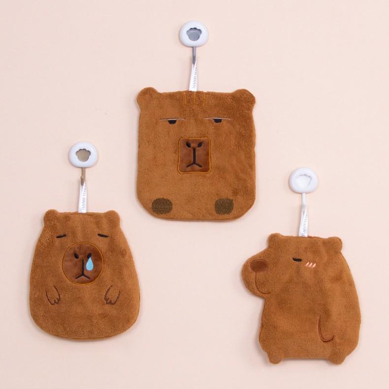 Serviettes de toilette adorables pour enfants, motif dessin animé, en polaire corail absorbante pour la cuisine et la salle de bain