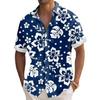 Men'S Hawaiian Short Sleeve Shirt Printed Fashion Casual Beach Shirt