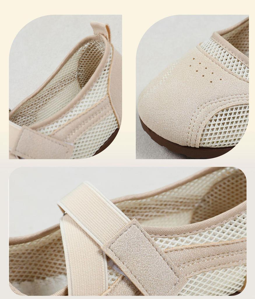Women's Versatile Sports Mary Jane Ballet Flats - Breathable Mesh, Thin Sole Casual Shoes