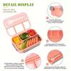 1PC Four Grid Format Lunch Box 1300ML Lunch Box For Students Sealed Leak Proof And Easy To Clean Student Bento Box