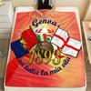 Genoa C.F.C. Logo Blanket, High Quality Comfortable for All Seasons, Home Decor, Warmth and Comfort