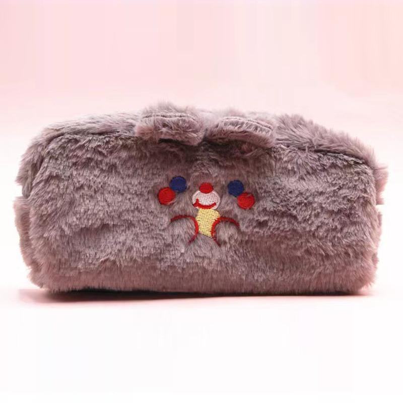 Pupu Bear Plush Pencil Case With Large Capacity For Students And Kids