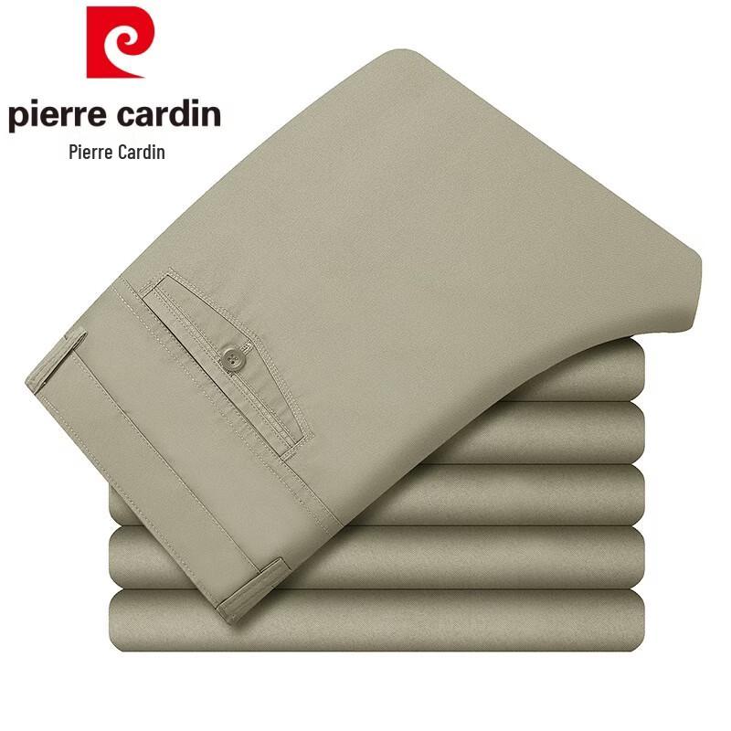 Pierre Cardin Men s Cotton Straight-Leg Trousers 35