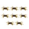 8Pcs Artificial Crab Bait 13cm 33.5g Simulation Crab Soft Lure Fishing Bait with Hooks for Freshwater Saltwater Yello