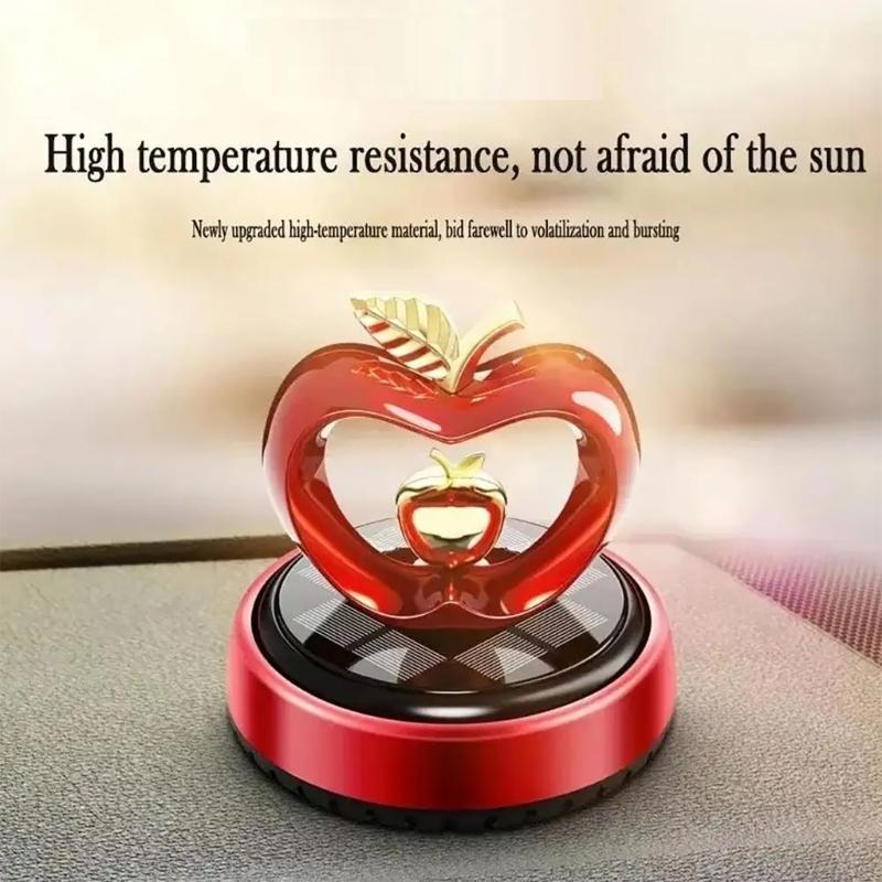 Solarbetriebener Auto Lufterfrischer Herz Designs Langanhaltend Blume Duft Auto Duftstoffe Schmuckstück für Armaturenbrett Dekoration