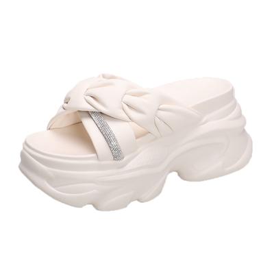 Fashion Thick Bottom Summer Slippers Women's Sandals 2024 Fashion Women 9CM Wedges Platform Shoes Open Toe Flats Woman Beach Flip Flops